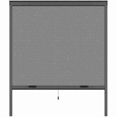 Raammuggennet L125 x H145 cm in antracietgrijs aluminium - In te korten in breedte en hoogte