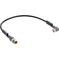 Belden 11753-1 Sensor/actuator connector, geassembleerd M12 Aantal polen (sensoren): 3 Stekker, recht, Bus, haaks 2.00 m 1 stuk(s) - thumbnail