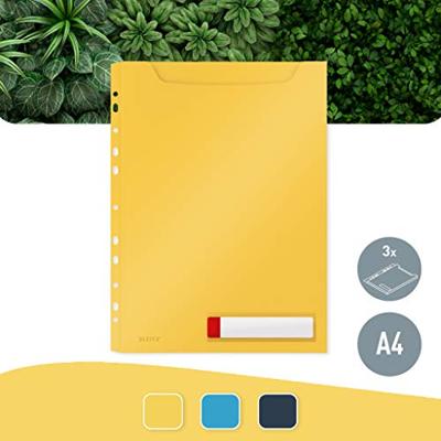 U-map leitz cosy harmonica a4 perforatie pp geel