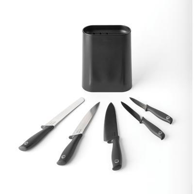 Brabantia tasty+ messenblok plus 5 messen dark grey