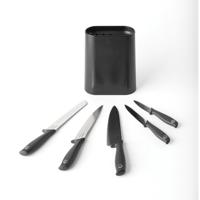 Brabantia tasty+ messenblok plus 5 messen dark grey - thumbnail