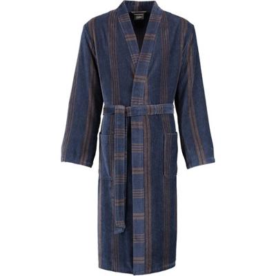 Heren kimono marine Cawo - velours katoen-L - 52