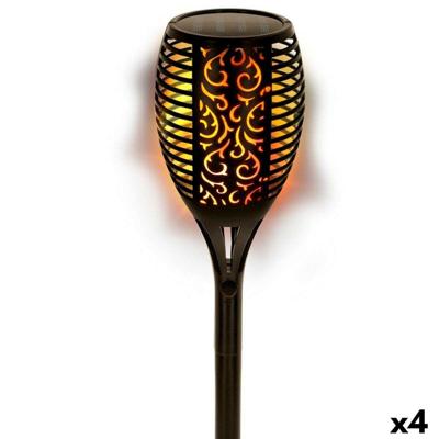 Set tuinverlichting op zonne-energie Aktive 51 Plastic 11 x 77,5 x 11 cm (4 Stuks)