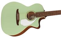 Fender Newporter Player Surf Green WN White Pickguard elektrisch-akoestische westerngitaar - thumbnail