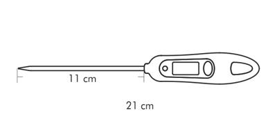Vleesthermometer Tescoma Presto Roestvrij staal Plastic Rood
