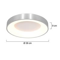 Steinhauer Plafondlamp Ringlede Ø 38 cm 2562 zilver - thumbnail