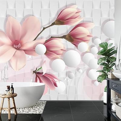 Fotobehang - Prachtige Magnolia, 3D look, te koop in 11 maten, Premium Print, incl behanglijm