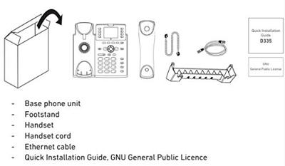 Snom D335 IP telefoon Zwart TFT
