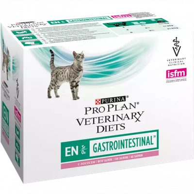 Purina Pro Plan Veterinary Diets EN St/Ox Gastrointestinal Zalm natvoer kat (10 x 85 gram)