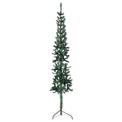 VidaXL Kunstkerstboom half met standaard smal 240 cm groen VidaXL Kunstkerstboom half met standaard smal 240 cm groen