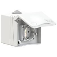 PCE 8630v Stopcontact (opbouw) Balwerpveilig IP44 Wit - thumbnail
