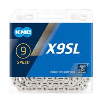 KMC fietsketting x9sl zilver 114 schakels - thumbnail