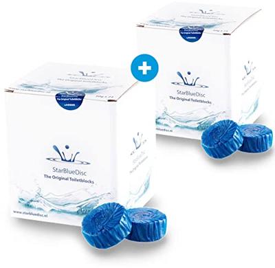 StarBlueDisc Toiletblokjes Voordeelverpakking 48 stuks Blauw StarBlueDisc Toiletblokjes Voordeelverpakking 48 stuks Blauw