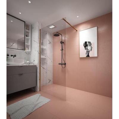 Adema Dawn Inloopdouche - 70x200cm - wandprofiel - stabilisatiestang - helder glas - goud mat SW1381713/SW1381723/SW1381727
