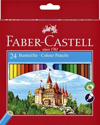 Kleurpotloden Faber-Castell assorti set à 24 stuks Kleurpotloden Faber-Castell assorti set à 24 stuks