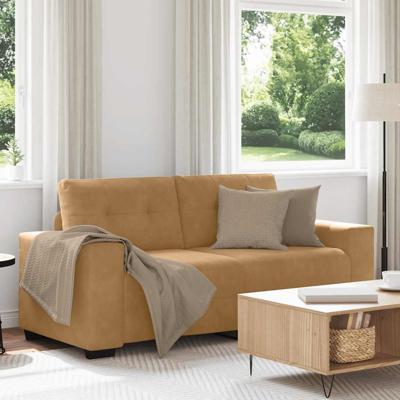 Loveseat Sofa Bruin 140 cm Fluweel