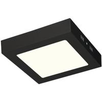 Vierkante LED Downlight 12W - Natuurlijk Wit 4200K - Mat Zwart - 170mm - thumbnail