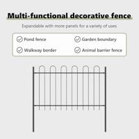 VidaXL Tuinhek grijs 1,7 x 0,8 m poedercoating staal - thumbnail