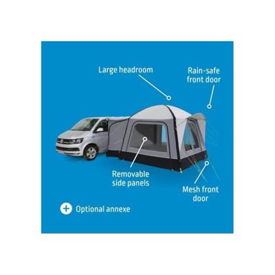 Onafhankelijke luifel - KAMPA - Cross Air TC - Polykatoenstof, Air Frame, grondzeil, verduisteringsgordijnen, muggennetpaneel Onafhankelijke luifel - KAMPA - Cross Air TC - Polykatoenstof, Air Frame, grondzeil, verduisteringsgordijnen, muggennetpaneel