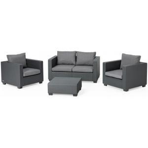 Salta loungeset 2 zits antraciet Salta loungeset 2 zits antraciet