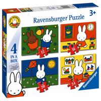 Ravensburger nijntje puzzel, 4in1 - thumbnail