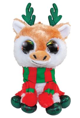 Lumo Stars knuffel - chistmas reindeer jul, 15cm Lumo Stars knuffel - chistmas reindeer jul, 15cm