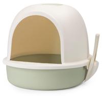 Nobleza Grote kattenbak met schepje - Maat L - Groen - ZONDER DEURTJE - thumbnail