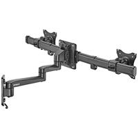 SpeaKa Professional SP-TVM-512 Monitor-wandbeugel 2-voudig 33,0 cm (13) - 68,6 cm (27) Zwart Draaibaar, Kantelbaar, Zwenkbaar - thumbnail