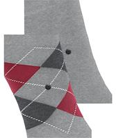 Burlington 2-paar mix Everyday heren sokken - Argyle - Biologisch katoenen sokken met ruit print - 46 - Grijs - 46 - 46 - 46 - 46 - 46 - thumbnail
