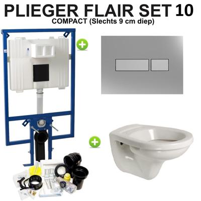 Plieger Flair Compact Amica set 11 Chroom/ Matchroom (Meerprijs €30,00)