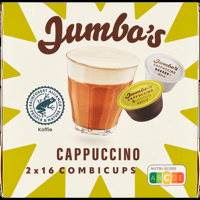 Jumbo&apos;s Cappuccino Dolce Gusto Compatible Koffiecups 2 x 16 Stuks - thumbnail