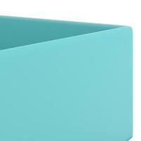 VidaXL Wastafel met overloop keramiek lichtgroen - thumbnail
