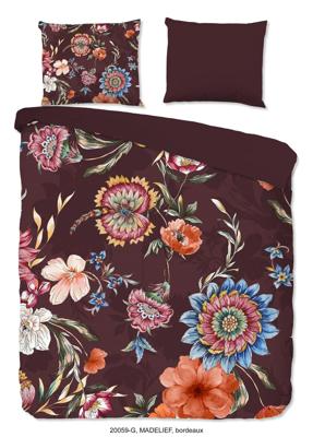 Good Morning Dekbedovertrek "bloemen" - Bordeaux - (240x200/220 cm) - Katoen Good Morning Dekbedovertrek "bloemen" - Bordeaux - (240x200/220 cm) - Katoen