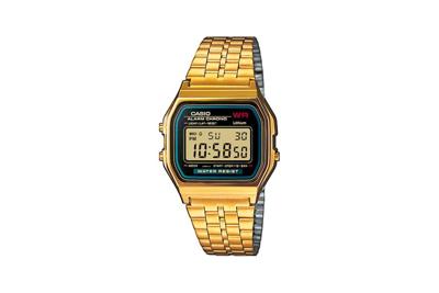 Casio A159WGEA-1EF Horloge Kwarts (l x b x h) 36.8 x 32.2 x 8.2 mm Goud Materiaal (behuizing): Hars Materiaal (armband): RVS Casio A159WGEA-1EF Horloge Kwarts (l x b x h) 36.8 x 32.2 x 8.2 mm Goud Materiaal (behuizing): Hars Materiaal (armband): RVS