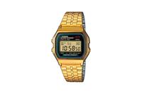 Casio A159WGEA-1EF Horloge Kwarts (l x b x h) 36.8 x 32.2 x 8.2 mm Goud Materiaal (behuizing): Hars Materiaal (armband): RVS - thumbnail