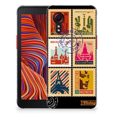Samsung Galaxy Xcover 5 | Silliconen Back Cover | Postzegels Samsung Galaxy Xcover 5 | Silliconen Back Cover | Postzegels