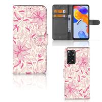 Xiaomi Redmi Note 11 Pro 5G/4G Hoesje Pink Flowers - thumbnail
