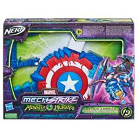 Nerf Marvel Mech Strike Monster Hunters Captain America + 3 Darts - thumbnail