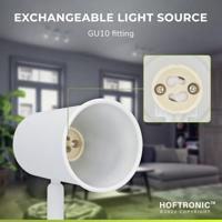 Riga - LED plafondlamp - 12 Watt 1200 Lumen - 3 spots - 6500K Neutraal wit - Draaibaar en dimbaar - GU10 - Kantelbaar - Plafondspot - IP20 Voor binnen - Wit - thumbnail
