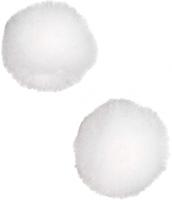 Creativ Company Pom-poms, d 20 mm, wit, 100 stuk/ 1 doos - thumbnail