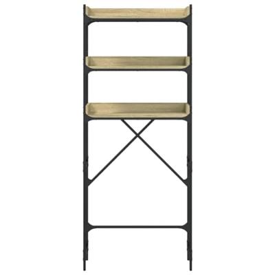 Wasmachinekast 67x25x163 cm bewerkt hout sonoma eikenkleurig Wasmachinekast 67x25x163 cm bewerkt hout sonoma eikenkleurig