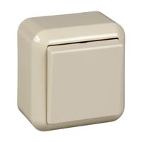 ELSO AP universele schakelaar 381600 10A CONTURA parelwit Crème 1 stuk(s) - thumbnail