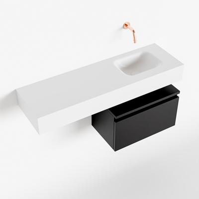 MONDIAZ ANDOR 50cm toiletmeubel urban. LEX 100cm wastafel talc rechts geen kraangat MONDIAZ ANDOR 50cm toiletmeubel urban. LEX 100cm wastafel talc rechts geen kraangat