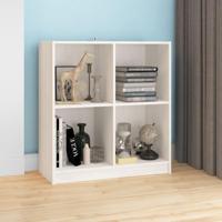 Dressoir 70x33x76 cm massief grenenhout wit - thumbnail