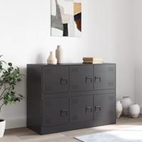 Dressoir 99x39x73 cm staal zwart - thumbnail