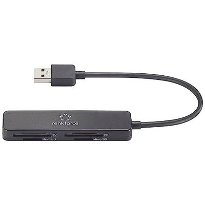 Renkforce RF-PCR-220 Externe geheugenkaartlezer USB-A 3.2 Gen 1 Zwart - thumbnail