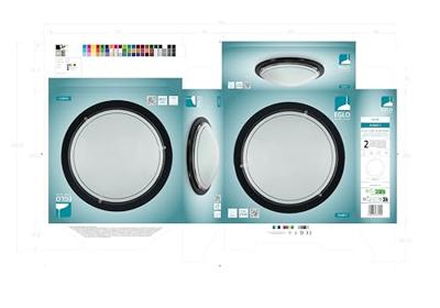 Eglo PlafondlampPlanet 1 zwart - 83159