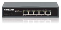 Intellinet PoE-Powered 5-Port Gigabit Netwerk switch RJ45 10 / 100 / 1000 MBit/s IEEE 802.3af (12.95 W), IEEE 802.3at (25.5 W), IEEE 802.3bt - thumbnail