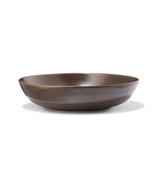 HEMA Diepbord ⌀22cm PUUR reactief glazuur donkerbruin (donkerbruin)