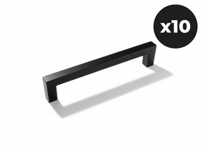Set van 10 handgrepen WASHING zwart